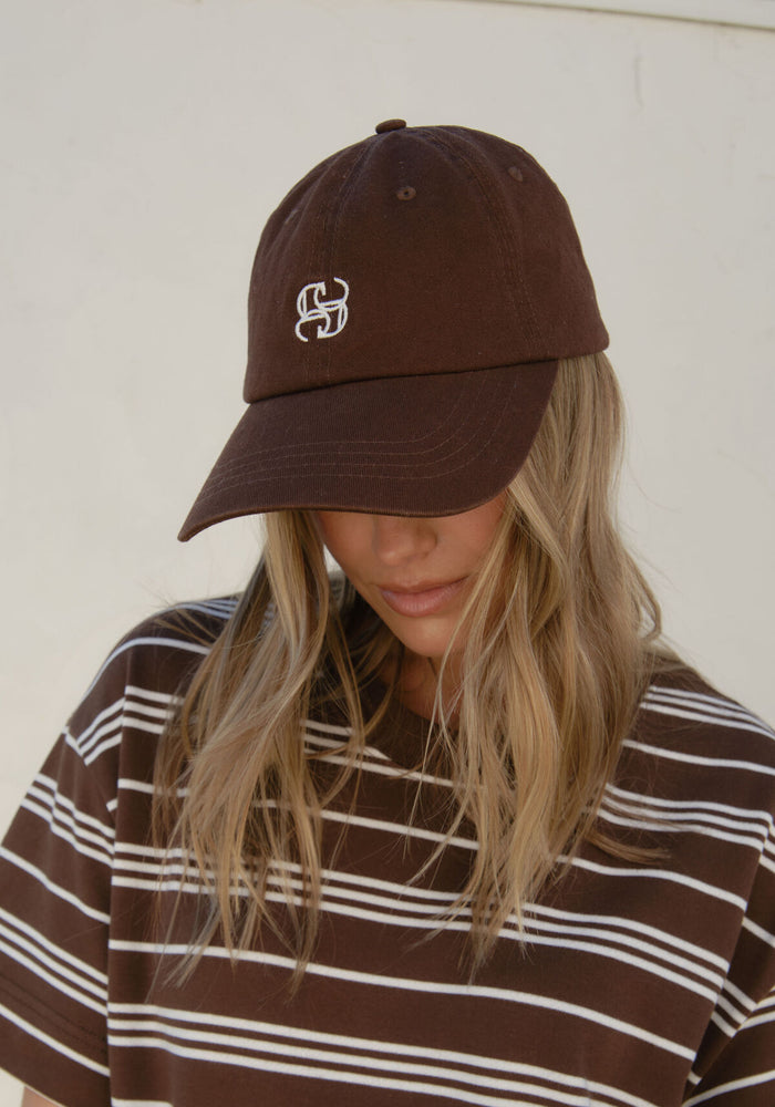 CERES LIFE MONOGRAM CAP - CHOCOLATE