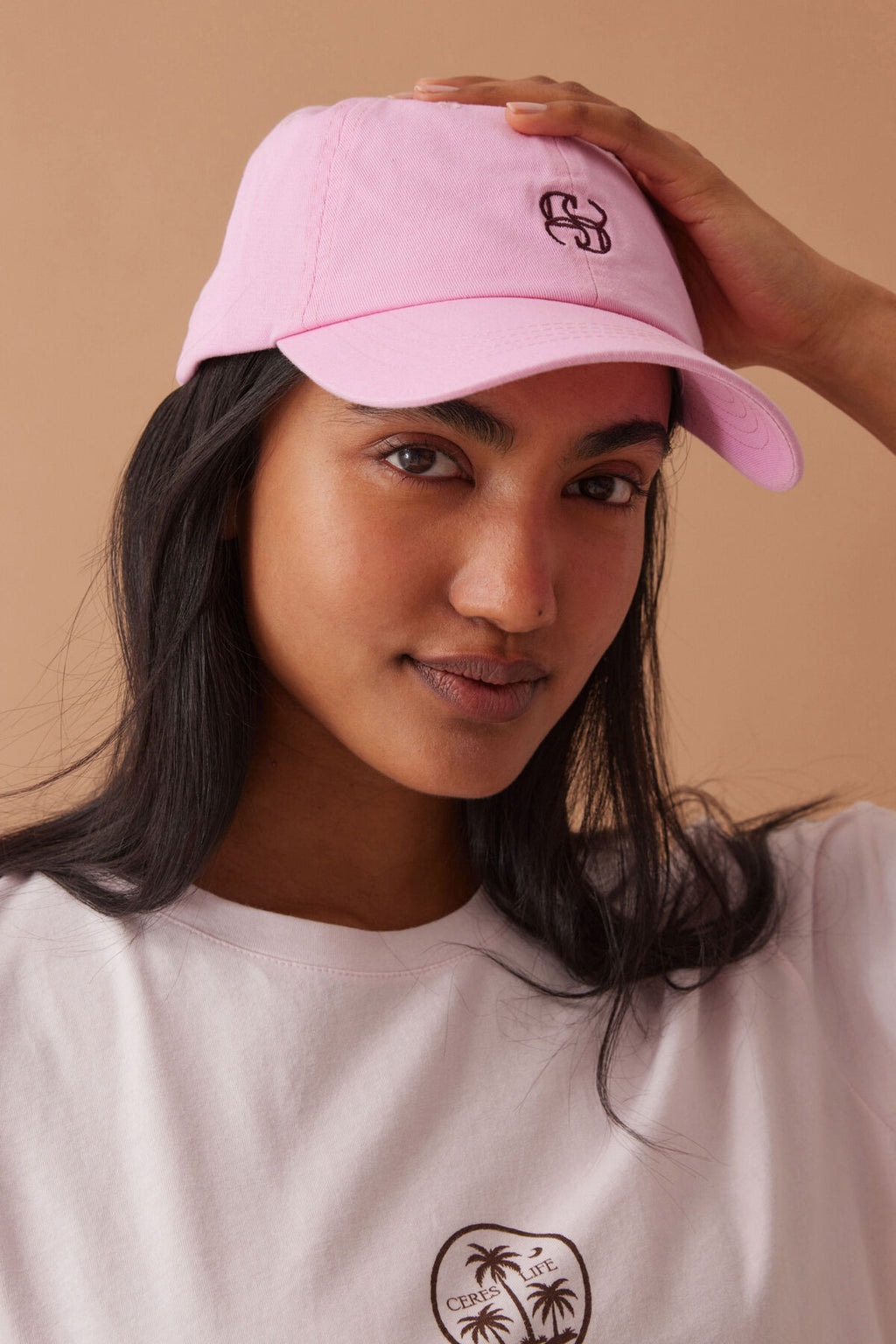 CERES LIFE MONOGRAM CAP - PINK