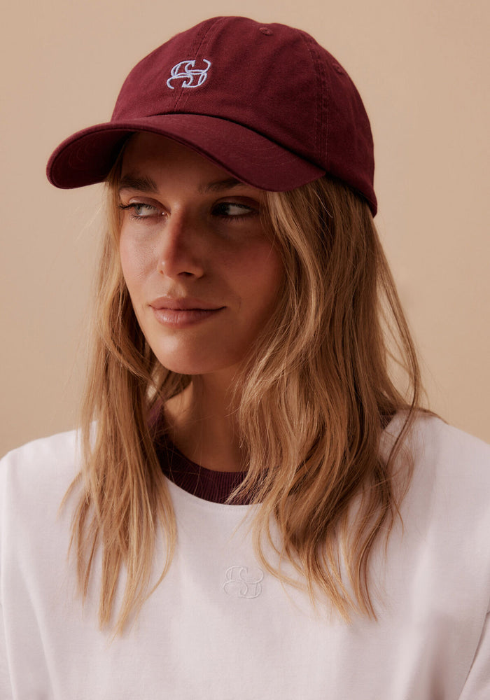 CERES LIFE MONOGRAM CAP - BURGUNDY
