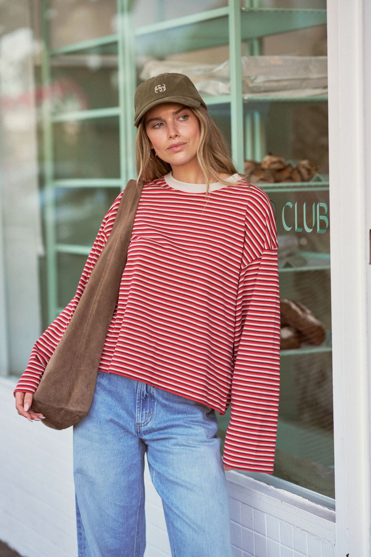 CERES LIFE PIP EVERYDAY CAP - WASHED OLIVE/ECRU