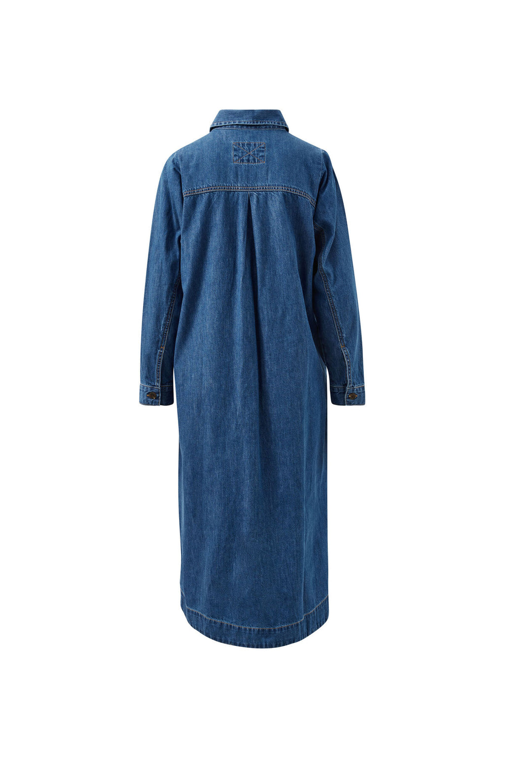 CERES LIFE RAE LONG SLEEVE MIDI DRESS - FRESH INDIGO