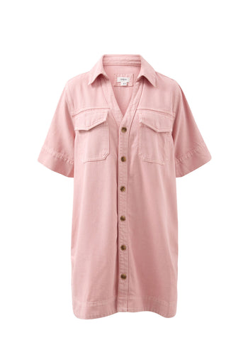 CERES LIFE SAMMY RELAXED DRESS - WASHED PINK