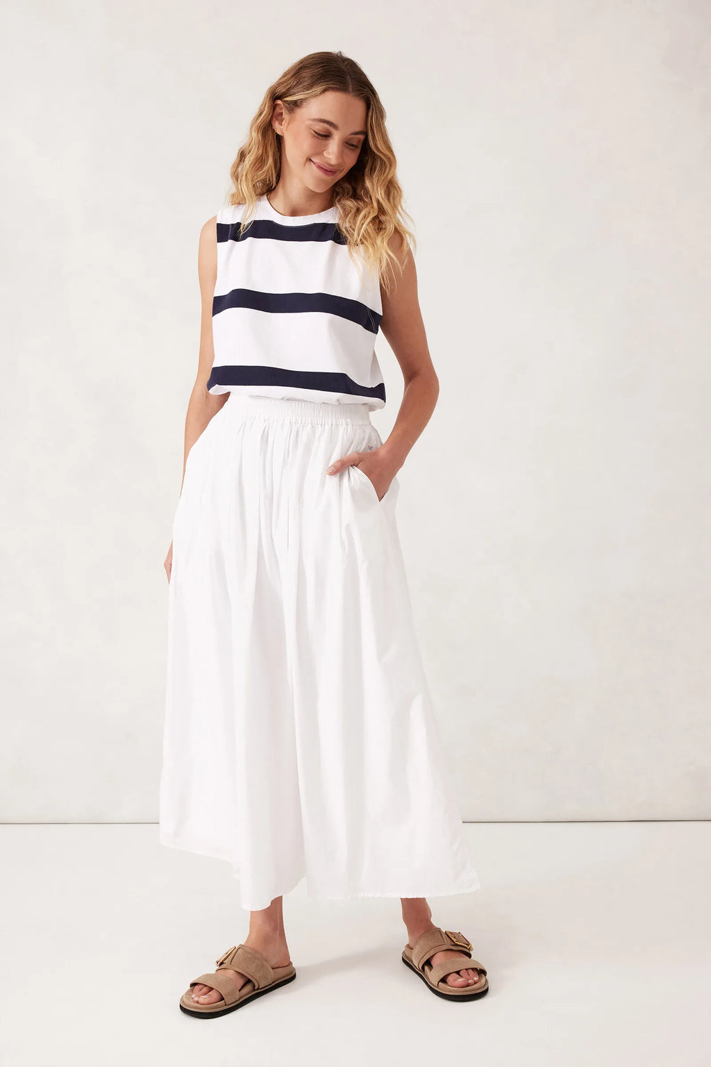 CERES LIFE FLORENCE MAXI SKIRT - WHITE