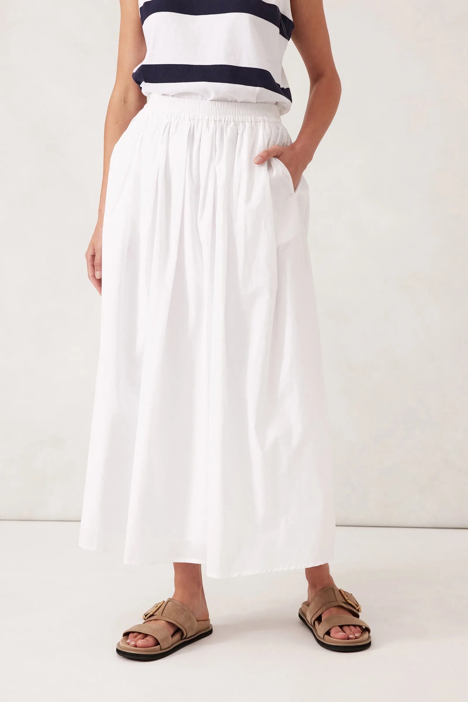 CERES LIFE FLORENCE MAXI SKIRT - WHITE