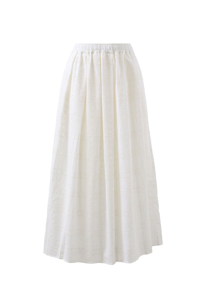 Load image into Gallery viewer, CERES LIFE FLORENCE MAXI SKIRT - WHITE BRODERIE