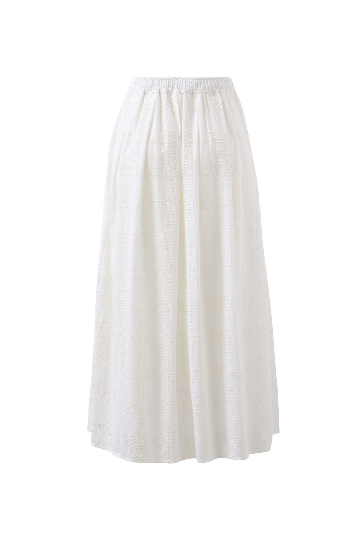 CERES LIFE FLORENCE MAXI SKIRT - WHITE BRODERIE
