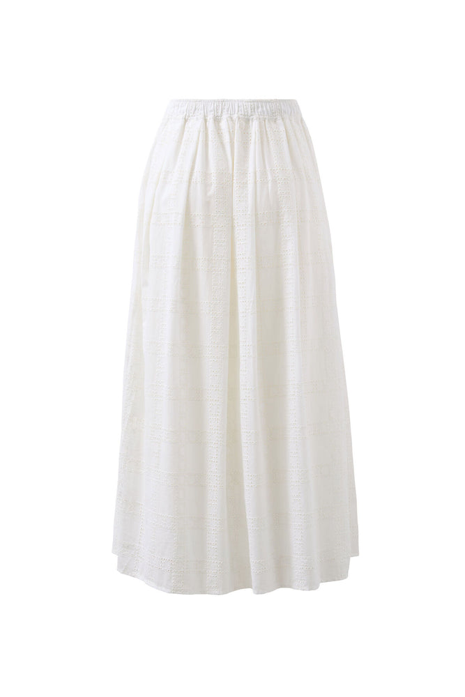 Load image into Gallery viewer, CERES LIFE FLORENCE MAXI SKIRT - WHITE BRODERIE