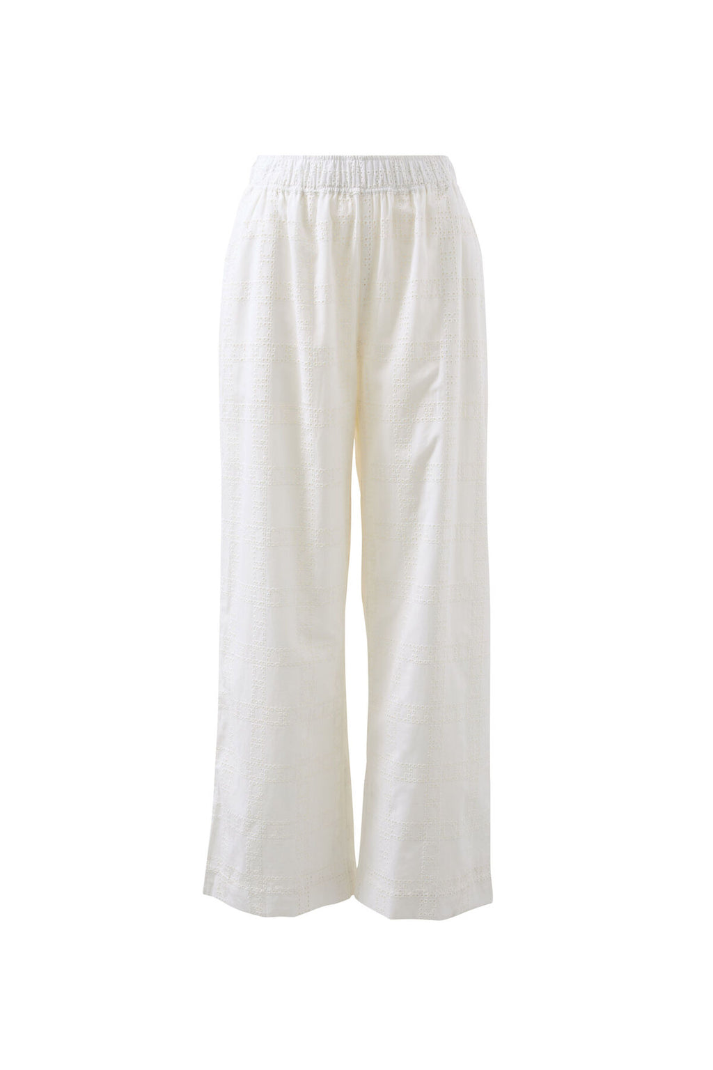CERES LIFE LOUNGE PANT - WHITE BRODERIE