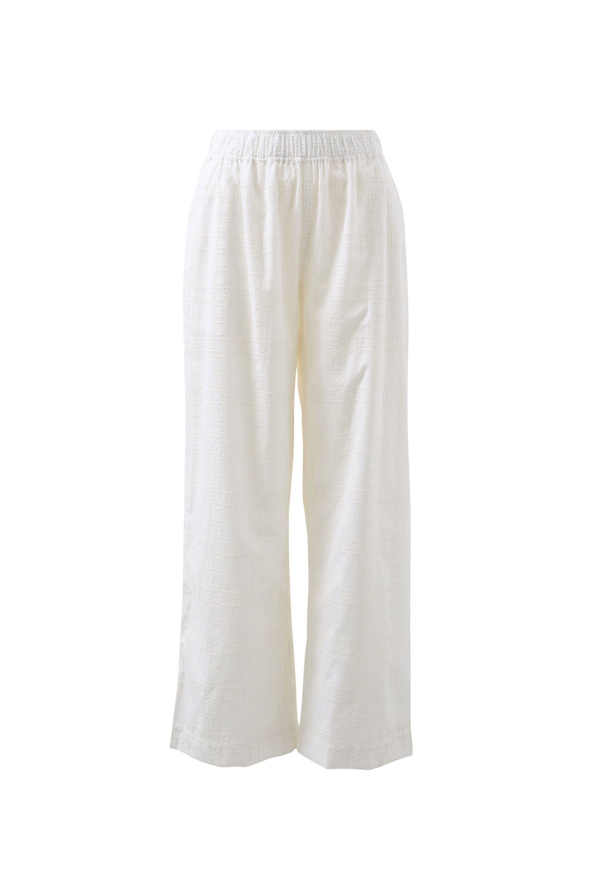 CERES LIFE LOUNGE PANT - WHITE BRODERIE
