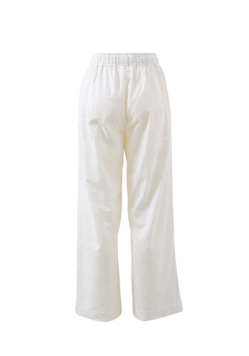 CERES LIFE LOUNGE PANT - WHITE BRODERIE