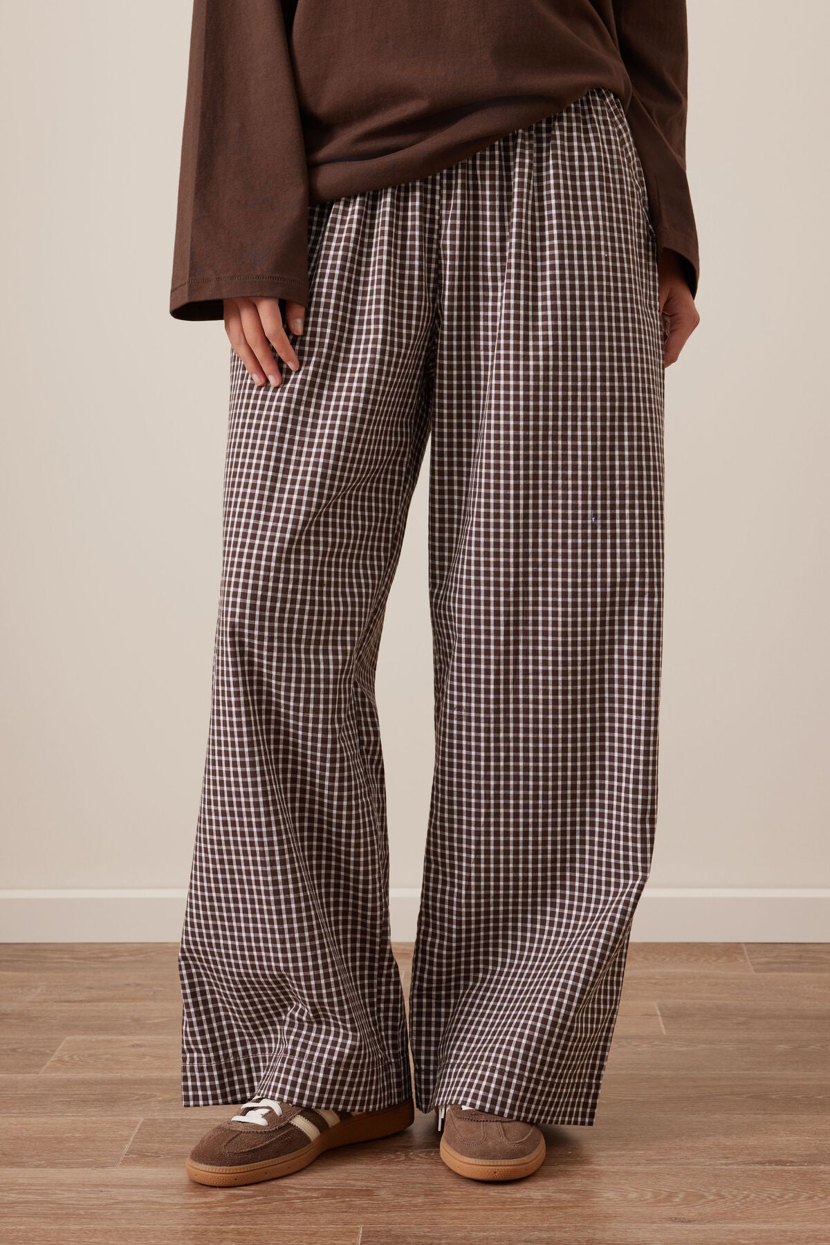 CERES LIFE THE LOUNGE PANT - CHOCOLATE CHECK
