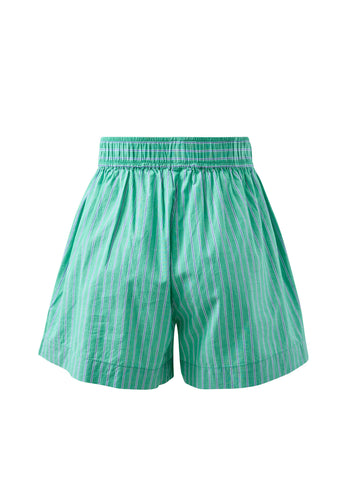 CERES LIFE COTTON MILA SHORT - ZESTY GREEN STRIPE