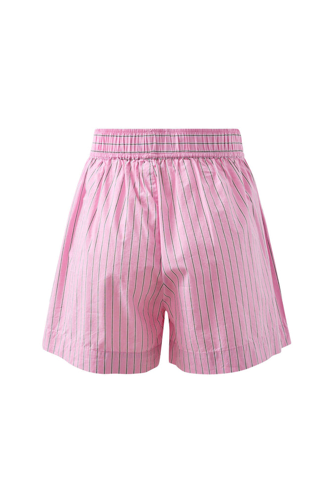 Load image into Gallery viewer, CERES LIFE COTTON MILA SHORT - HIBISCUS PINK STRIPE