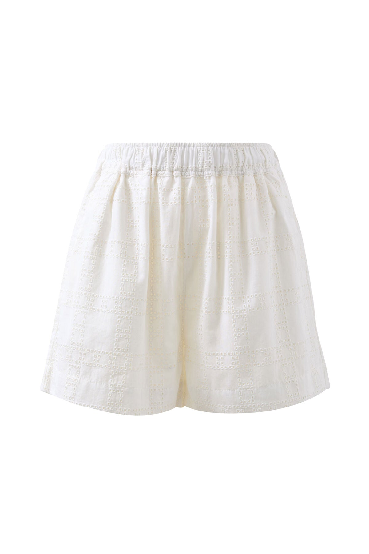 CERES LIFE MILA SHORTS - WHITE BRODERIE