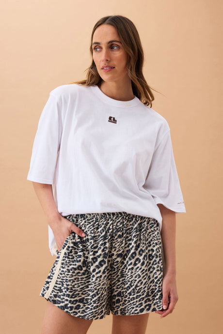CERES LIFE MILA SHORTS - LEOPARD LINEN