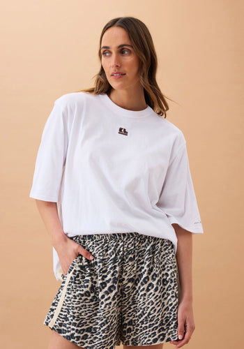 CERES LIFE MILA SHORTS - LEOPARD LINEN