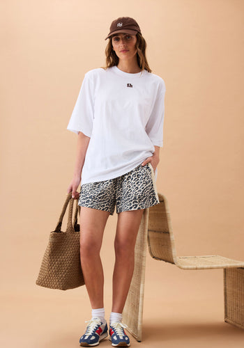 CERES LIFE MILA SHORTS - LEOPARD LINEN