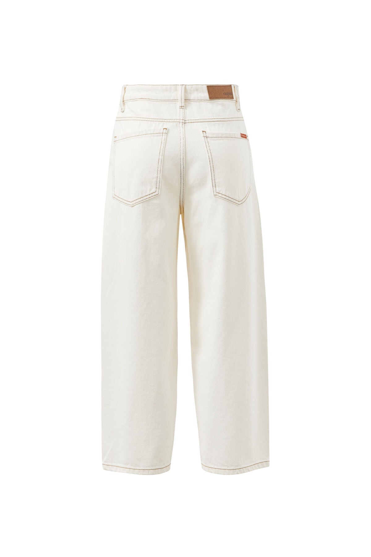 CERES LIFE MAGGIE TAPERED BARREL JEAN - FRESH ECRU