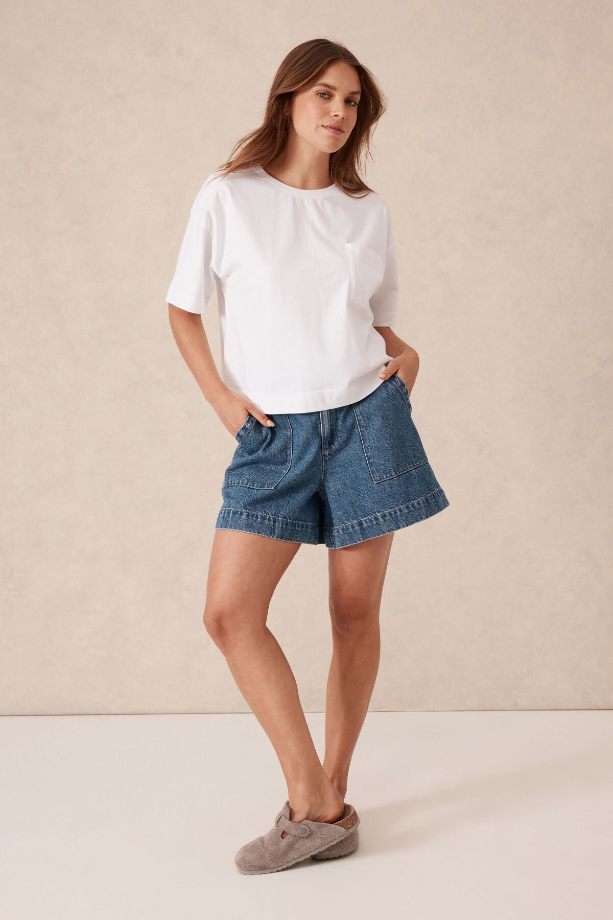 CERES LIFE BOXY POCKET TEE - WHITE