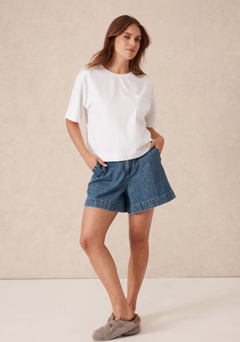 CERES LIFE BOXY POCKET TEE - WHITE