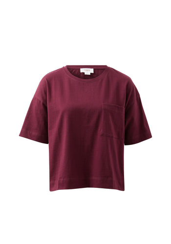 CERES LIFE BOXY POCKET TEE - RAISIN