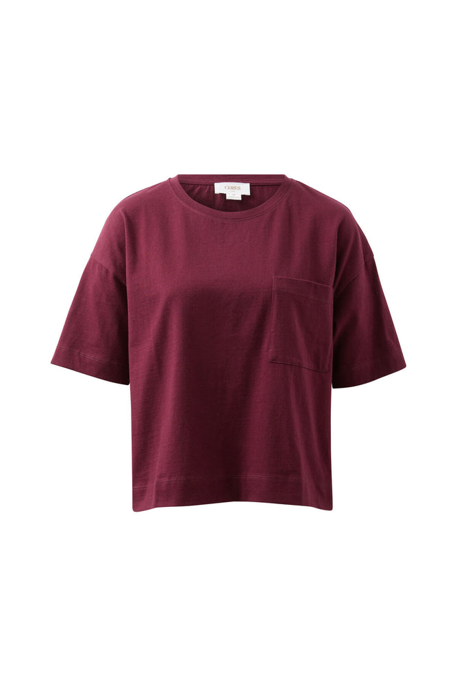 Load image into Gallery viewer, CERES LIFE BOXY POCKET TEE - RAISIN