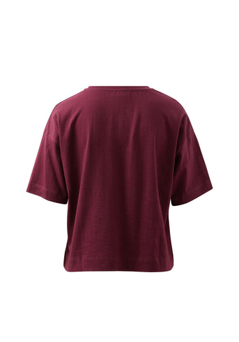 CERES LIFE BOXY POCKET TEE - RAISIN