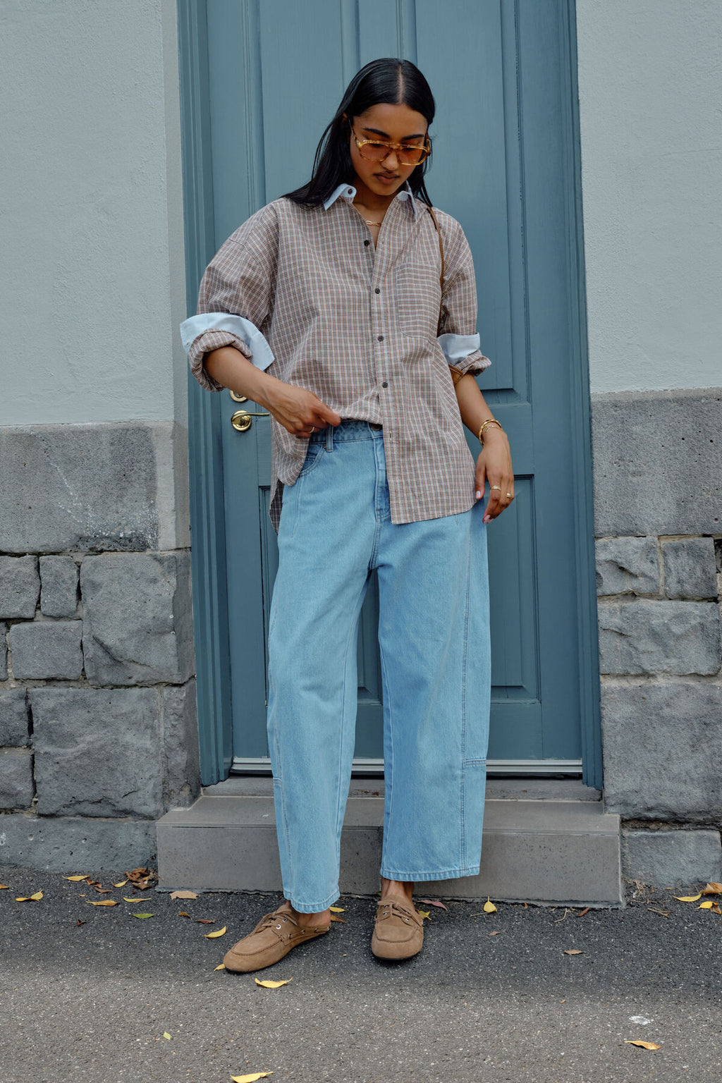 CERES LIFE DEMI BARREL JEAN - VINTAGE BLUE
