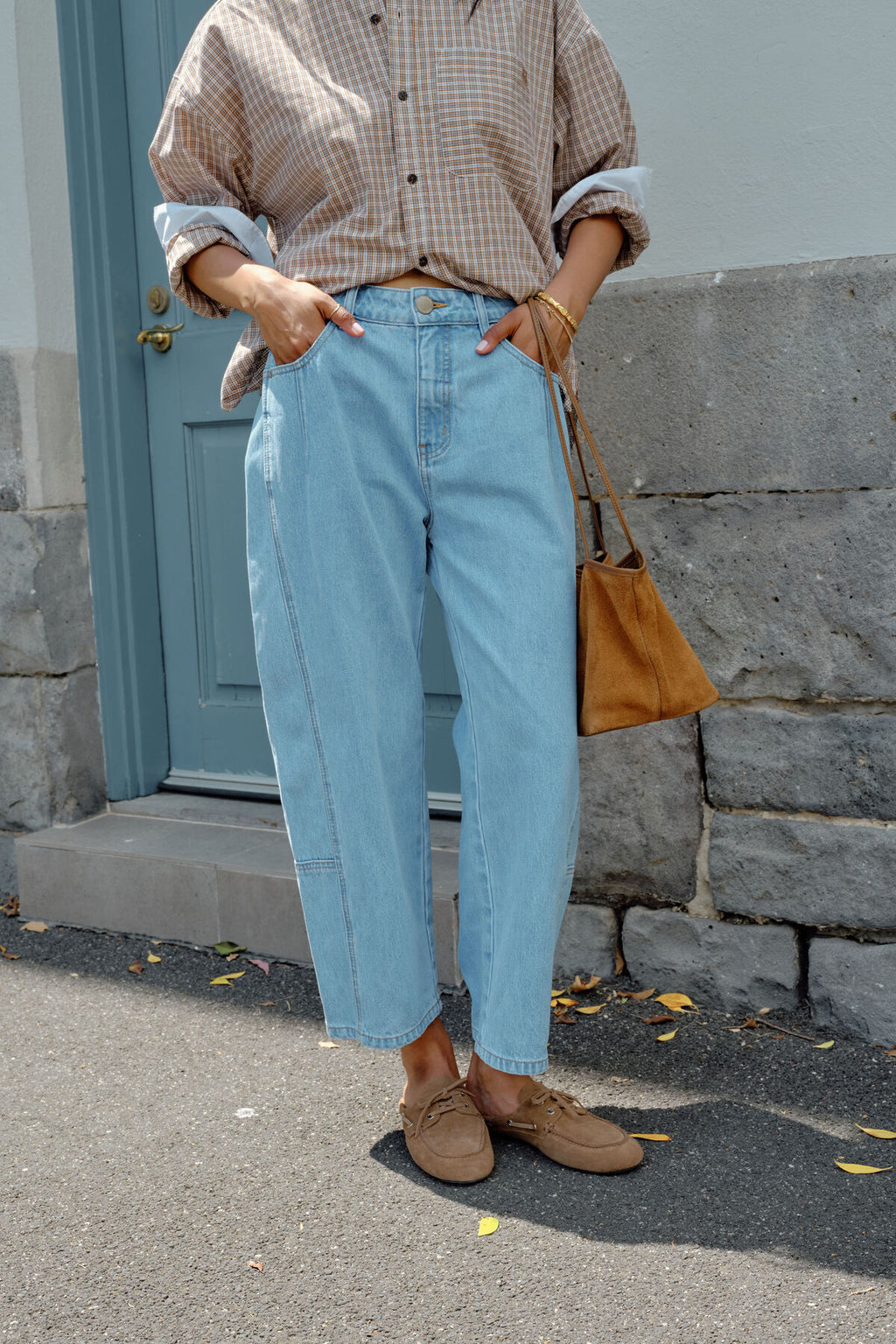 CERES LIFE DEMI BARREL JEAN - VINTAGE BLUE