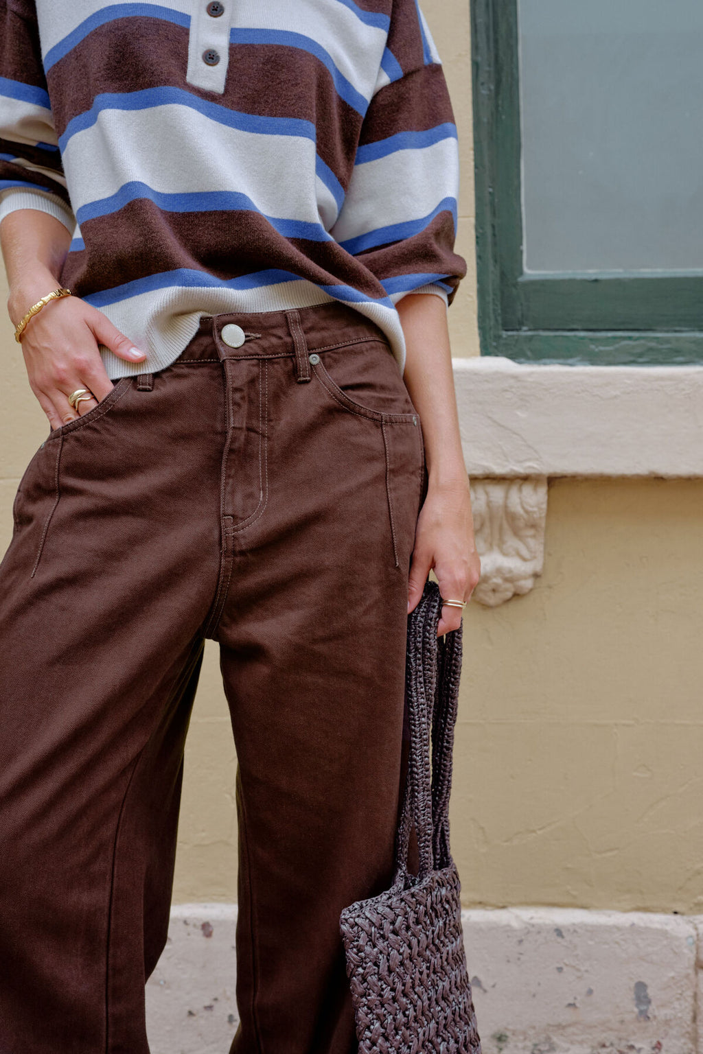 CERES LIFE DEMI BARREL JEAN - BITTER CHOC