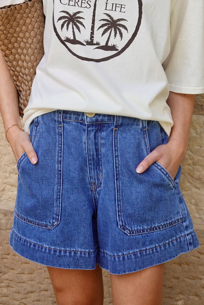 Load image into Gallery viewer, CERES LIFE WEEKENDER SHORT - FRESH INDIGO