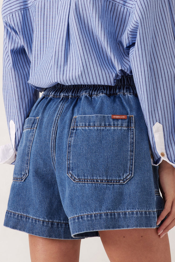 Load image into Gallery viewer, CERES LIFE WEEKENDER SHORT - FRESH INDIGO