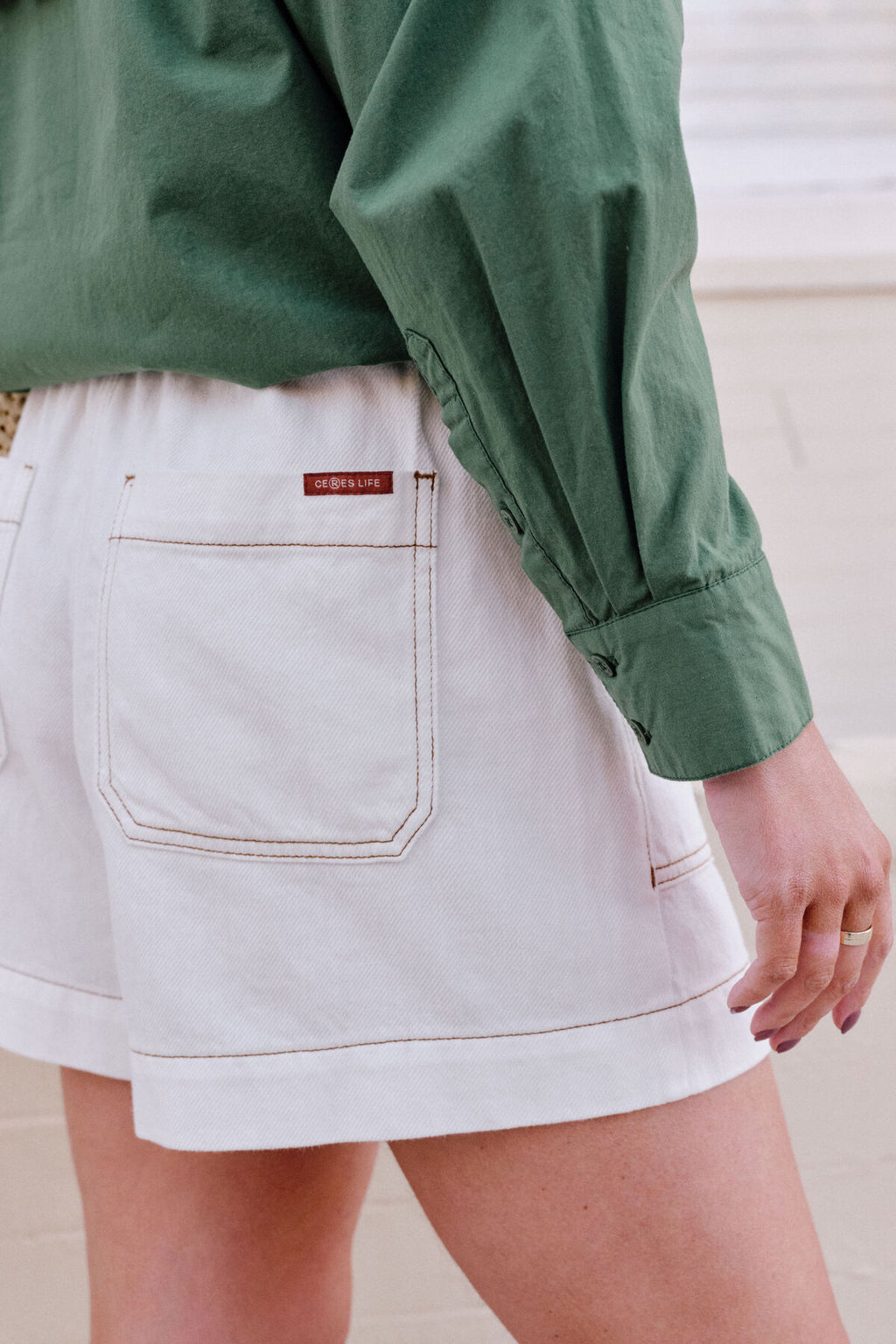 CERES LIFE WEEKENDER SHORT - FRESH ECRU