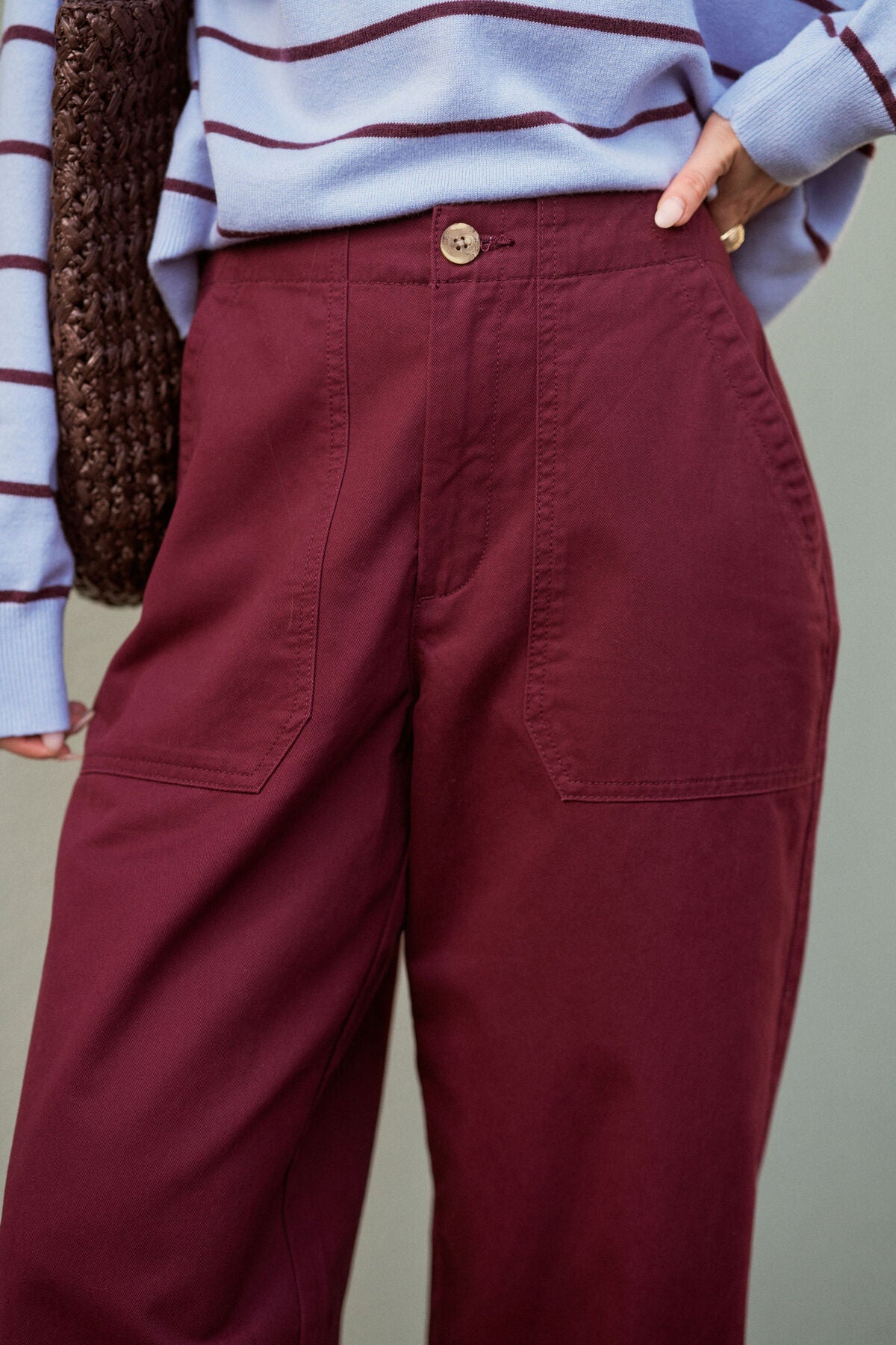 CERES LIFE WEEKENDER PANT - BURGUNDY