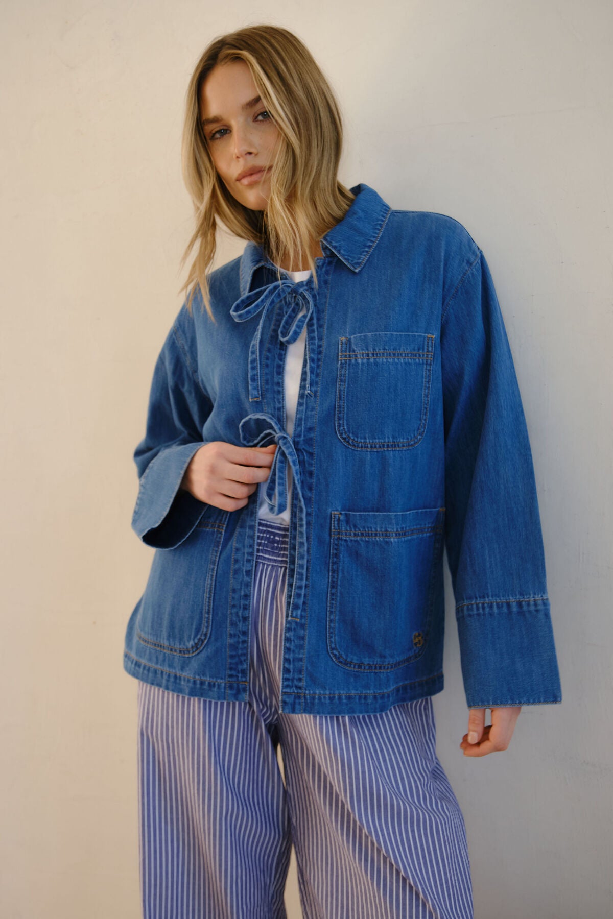 CERES LIFE TIE DENIM JACKET
