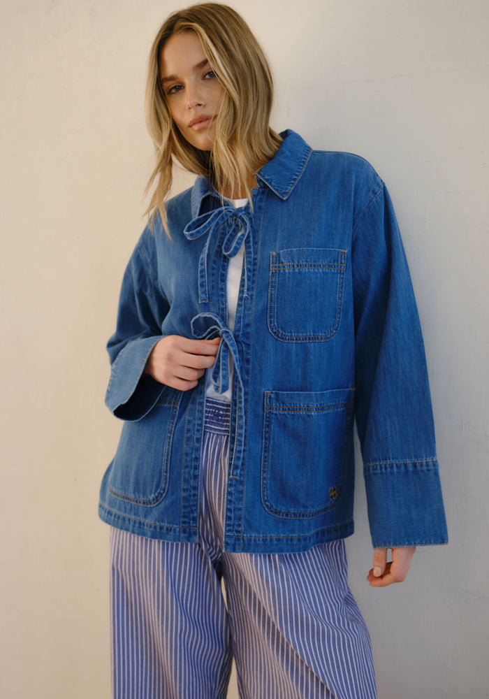 CERES LIFE TIE DENIM JACKET