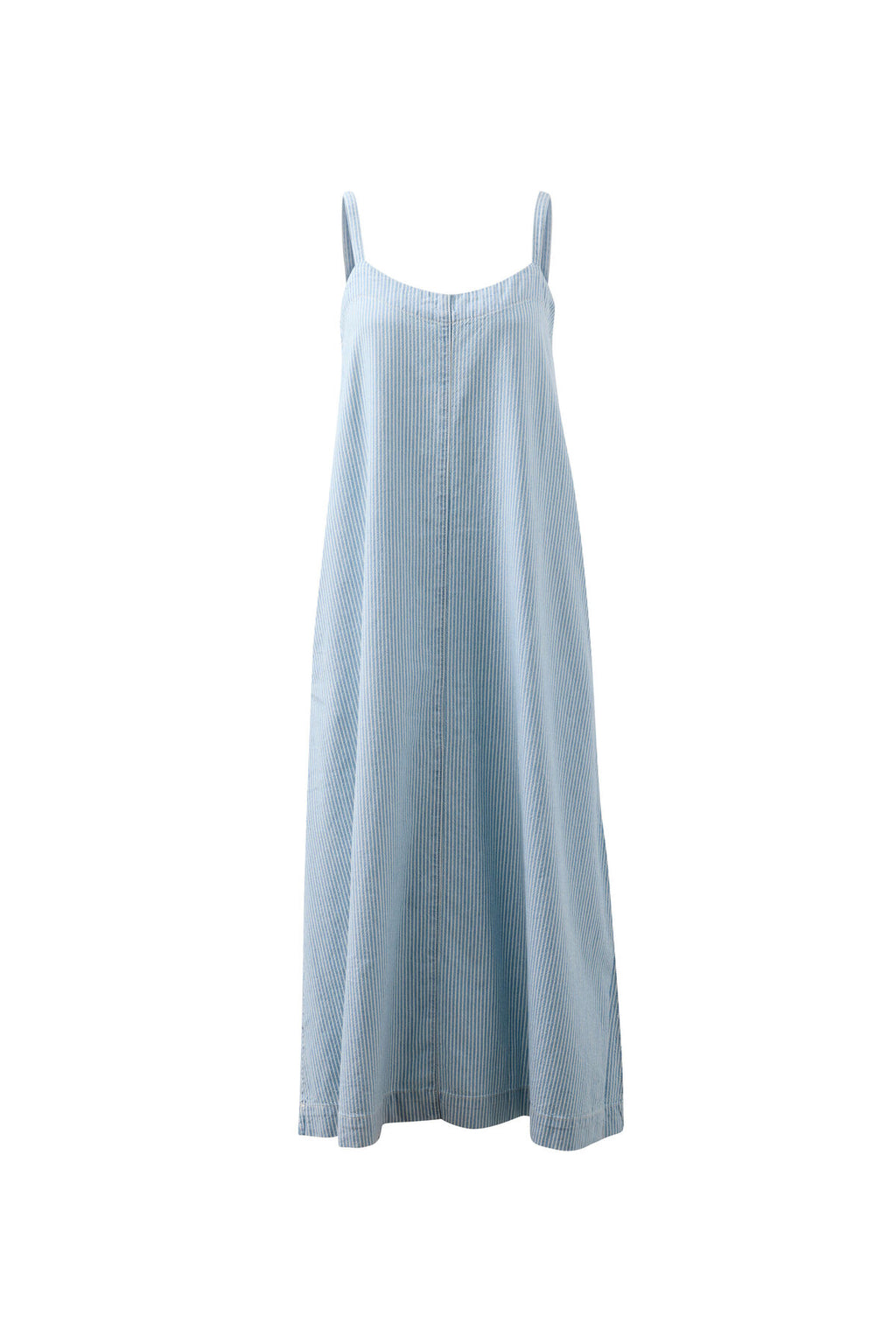 CERES LIFE REMY STRAPPY MIDI DRESS - INDIGO WHITE STRIPE