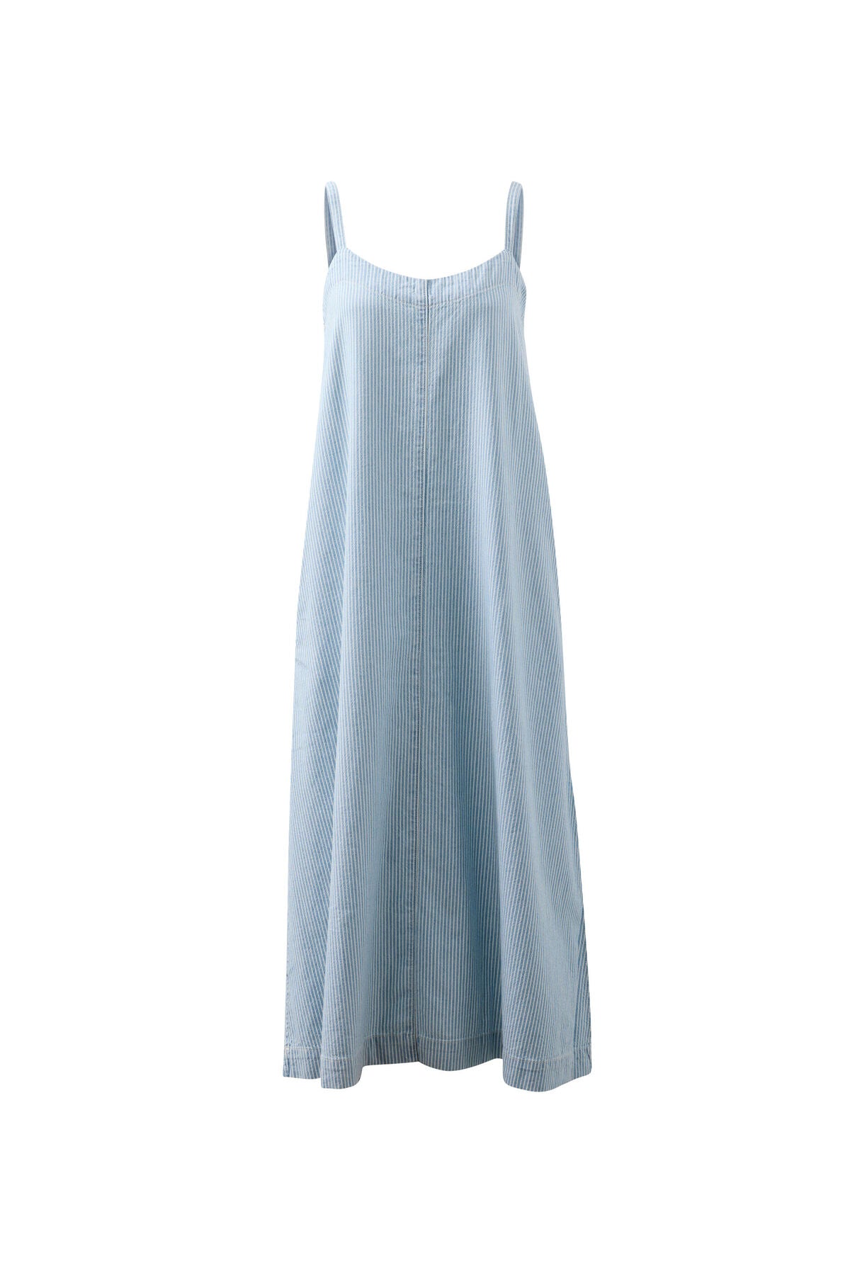 CERES LIFE REMY STRAPPY MIDI DRESS - INDIGO WHITE STRIPE