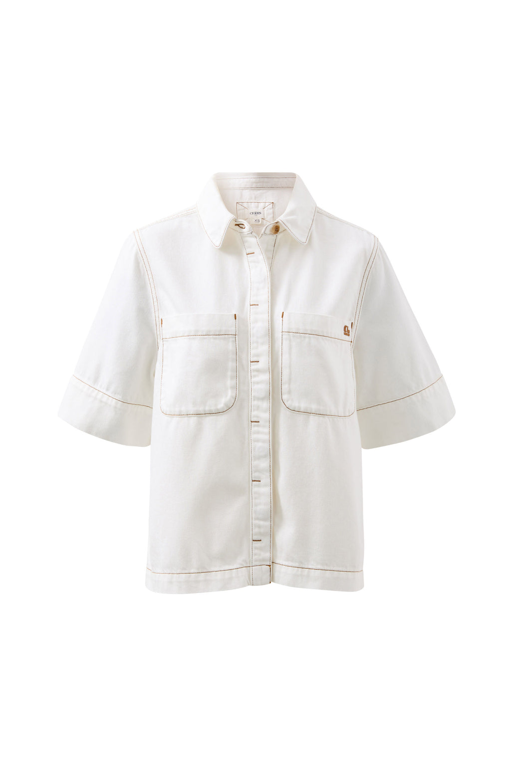 CERES LIFE NOA SHORT SLEEVE SHIRT - FRESH ECRU