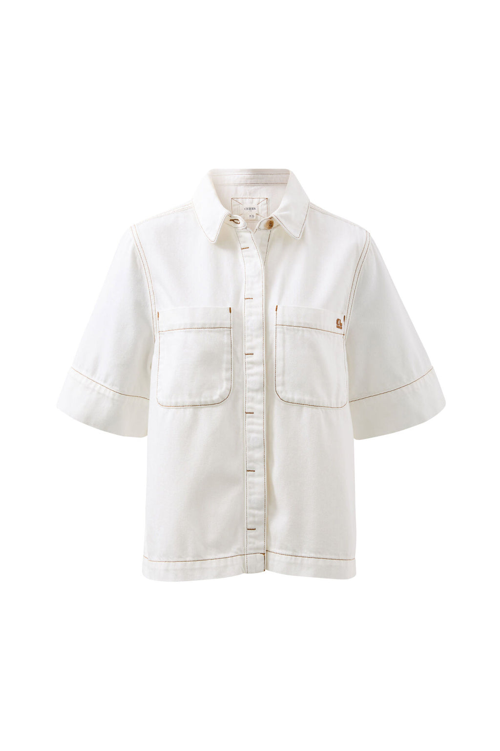CERES LIFE NOA SHORT SLEEVE SHIRT - ECRU