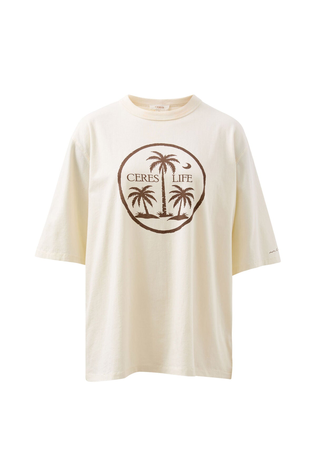 CERES LIFE LIV OVERSIZED TEE - ISLAND PALMS
