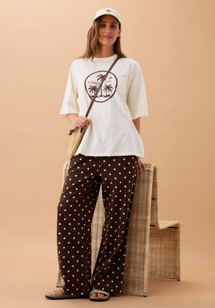 CERES LIFE LIV OVERSIZED TEE - ISLAND PALMS