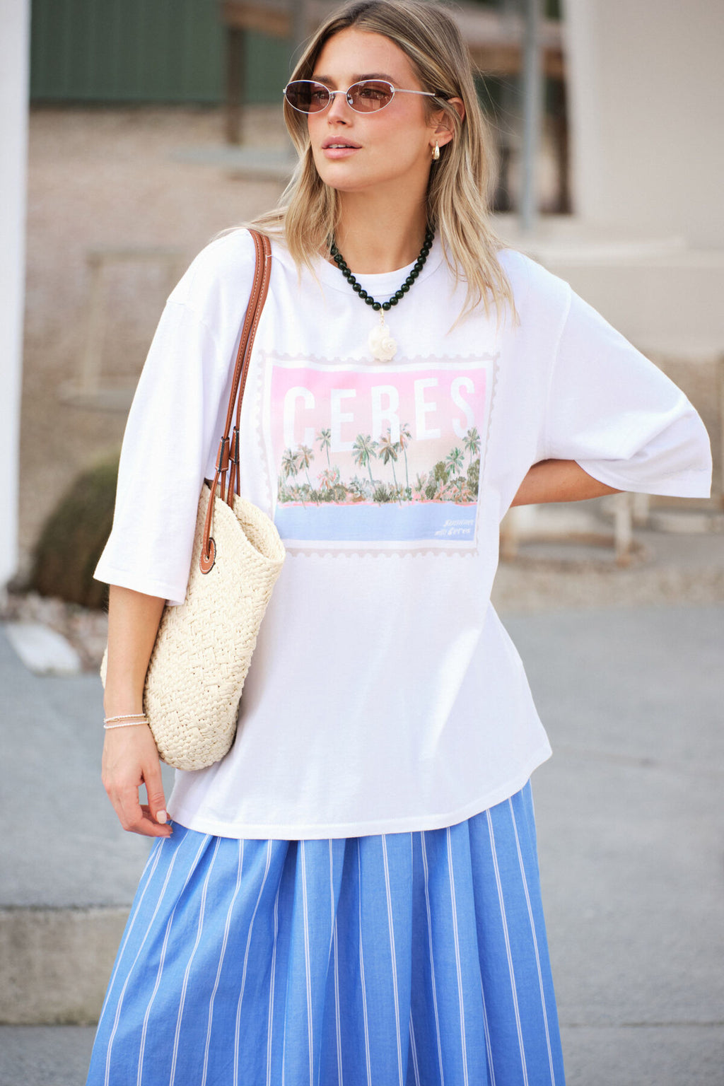 CERES LIFE LIV OVERSIZED TEE - HOLIDAY STAMP