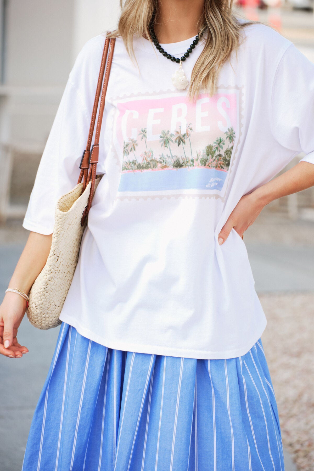 CERES LIFE LIV OVERSIZED TEE - HOLIDAY STAMP