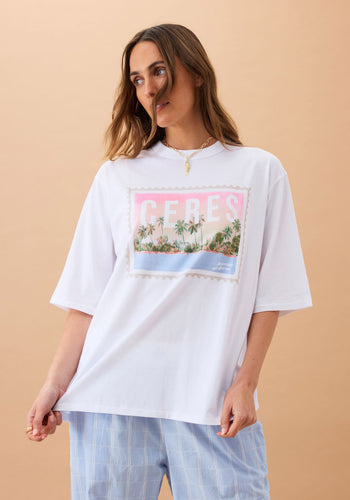 CERES LIFE LIV OVERSIZED TEE - HOLIDAY STAMP