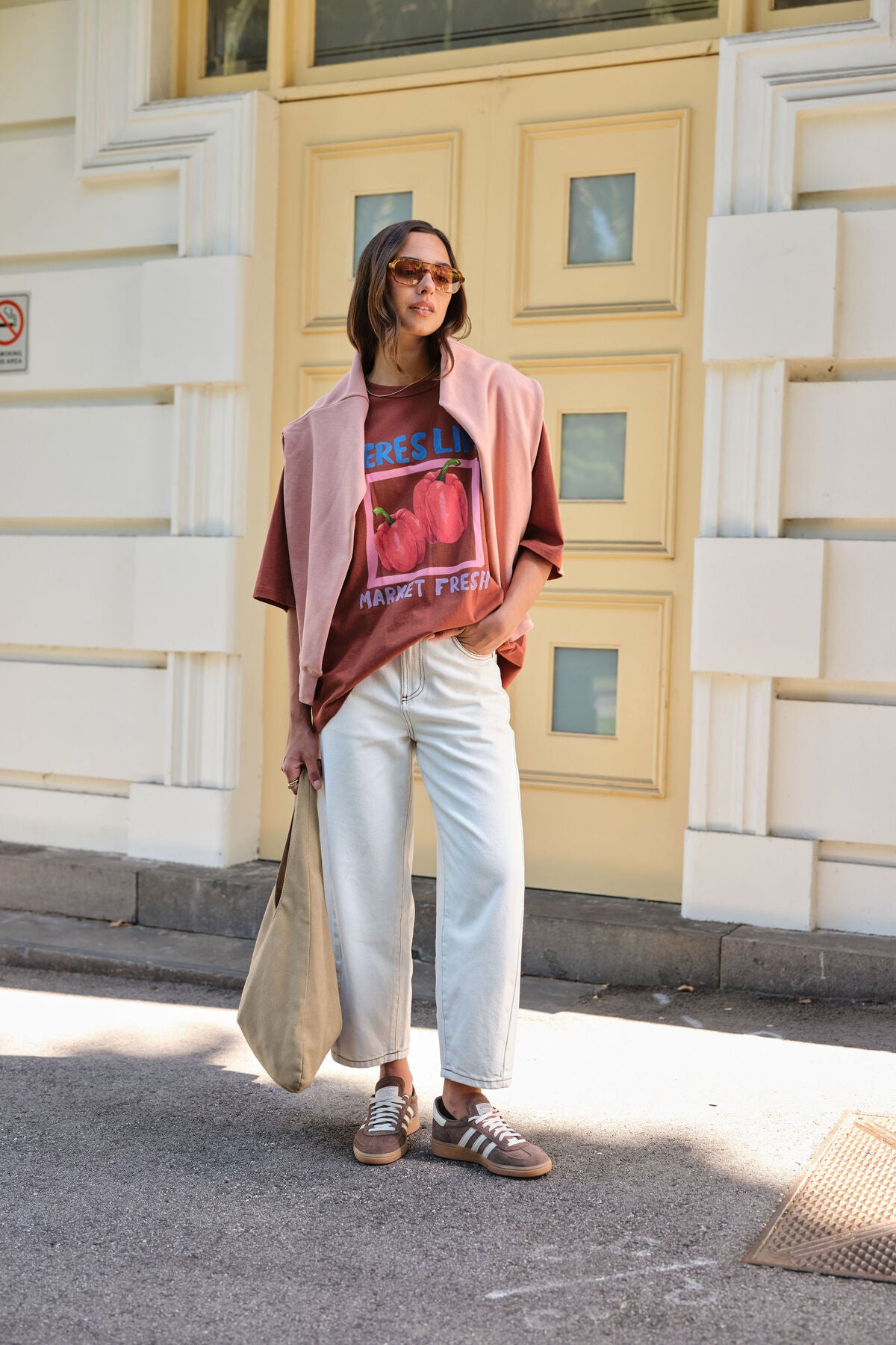 CERES LIFE LIV OVERSIZED TEE - GINGER/FARMERS MARKET