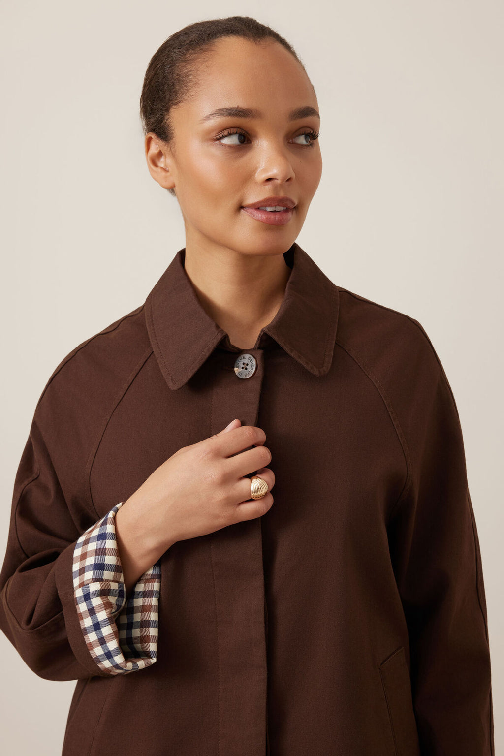 PIA COAT - CHOCOLATE