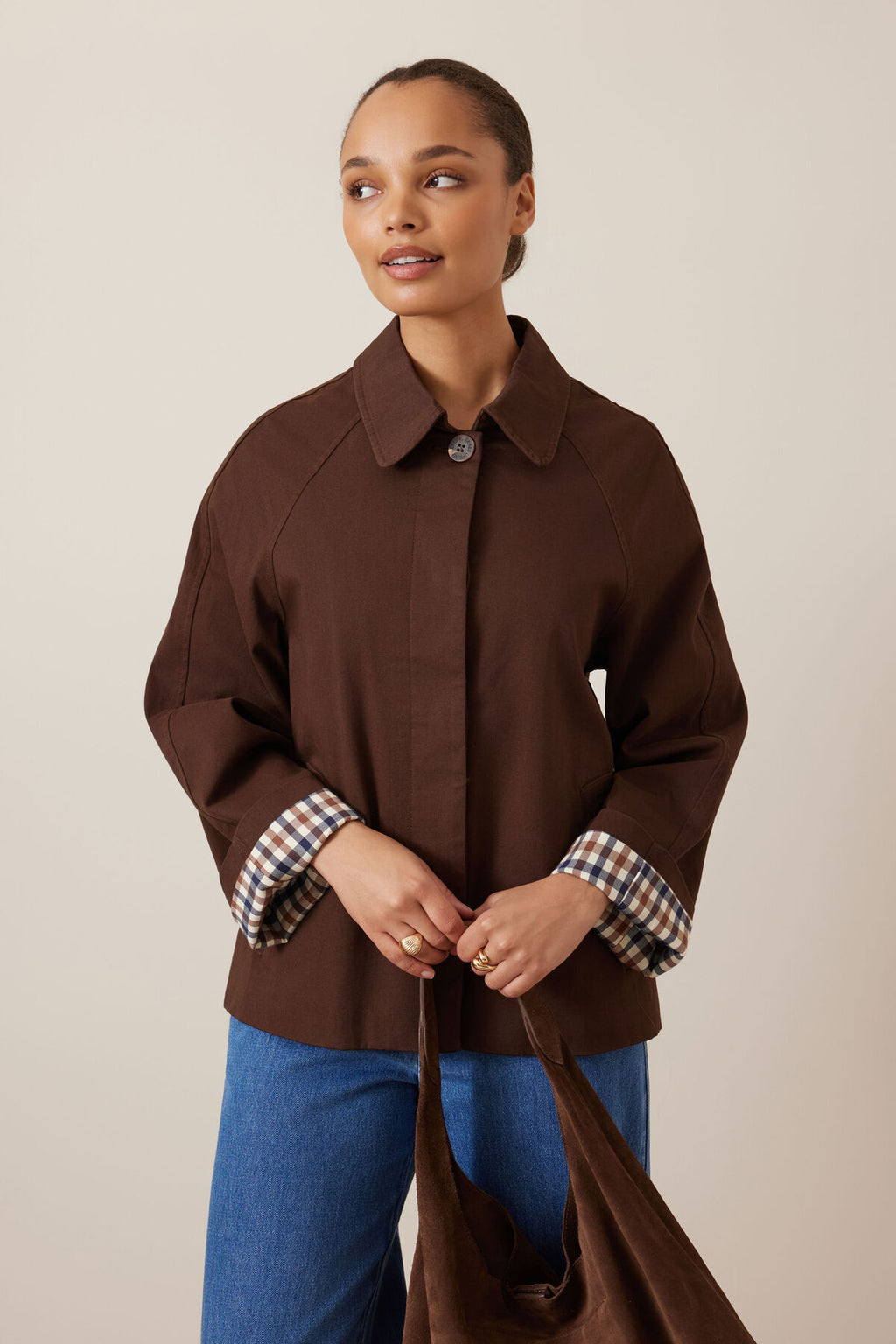 PIA COAT - CHOCOLATE
