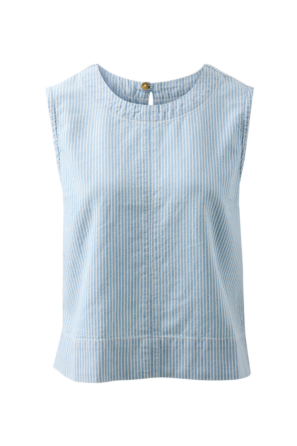 CERES LIFE MADDY SHELL TOP - INDIGO/WHITE STRIPE
