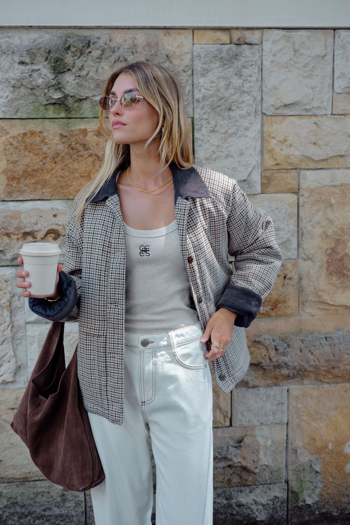CERES LIFE BLAIR BARN JACKET - CHECK